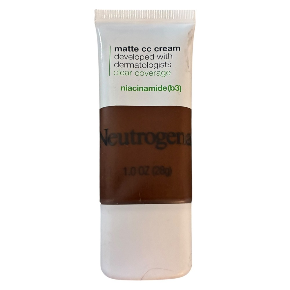 Neutrogena Matte CC Cream Clear Coverage Niacinamide 1oz‎ Shade Sienna 10.0